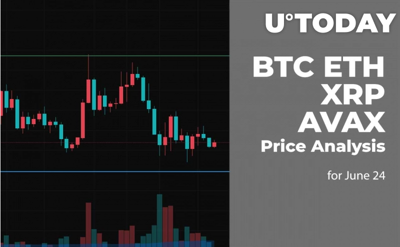 BTC, ETH, XRP და AVAX ფასების ანალიზი 24 ივნისისთვის